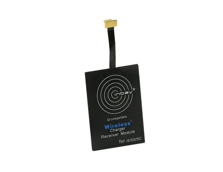 ACV* Ricevitore di ricarica INBAY Qi per IPhone® 5/5S/5C/6/6+/7/7+, nero