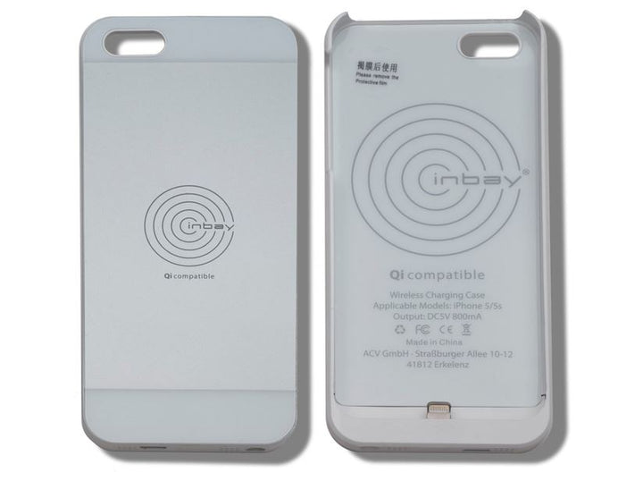 ACV* Custodia con funzione di ricarica wirless integrata per IPhone® 5/5S, bianco