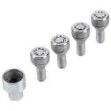 Originale Ford Ka 09/2008-05/2016 Kit bulloni antifurto per cerchi in lega