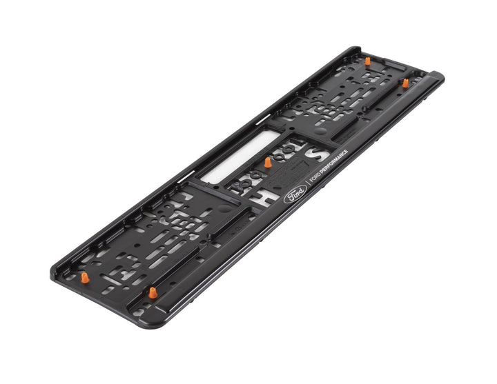 Set 2 portatarga nero con logo 3D argentato originale Ford Performance