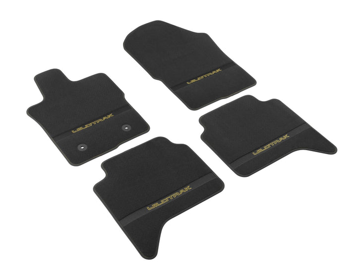 TEXER Tappetini Auto In Tessuto Per Ford Ranger II (2007-2011), Set Da 4, Colore Nero, Su Misura Con Fissaggio Originale - 5