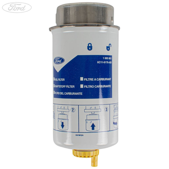 Qiilu Filtro Carburante Diesel Con O-Ring Per Ford Ranger TKE – AB39-9176-AB / AB39-9176-AC - 3