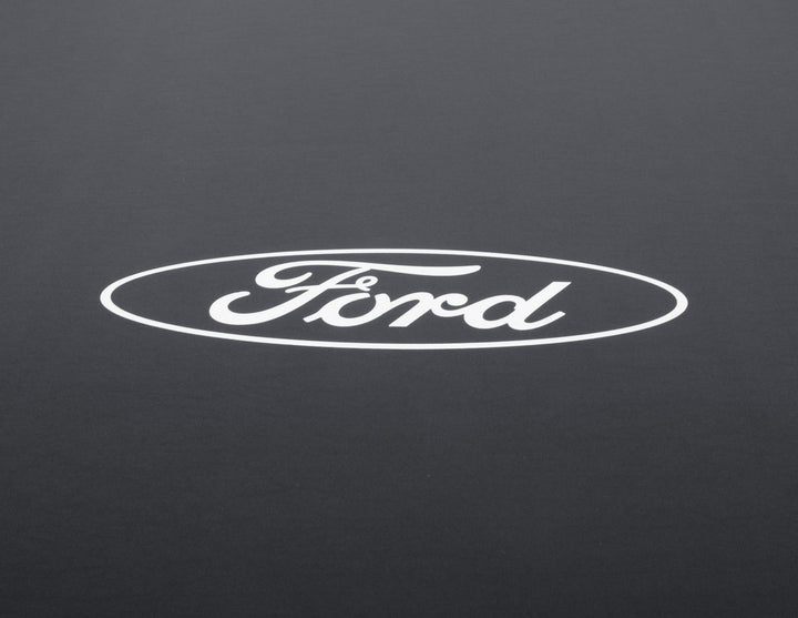 Originale Ford Explorer Plug-In-Hybrid Copertura protettiva Premium nera con rivestimento bianco e logo Ford ovale bianco