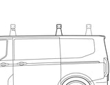 Ford Tourneo/Transit Custom® Q-Top® (Q-Tech)* Portapacchi base da tetto con singola barra trasversale da tetto