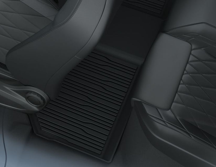 Originale Ford All-Electric Explorer®/All-Electric Capri® Tappetini in gomma In stile vassoio con bordi rialzati