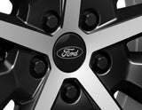 Coprimozzo centrale in lega 54 mm Fiesta Focus Kuga nero, singolo
