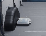 Originale Ford Transit/Transit Custom Cargo Securing Pack in una scatola blu e bianca semitrasparente