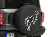 Originale Ford Bronco Copertura ruota di scorta nera con logo Bronco bianco