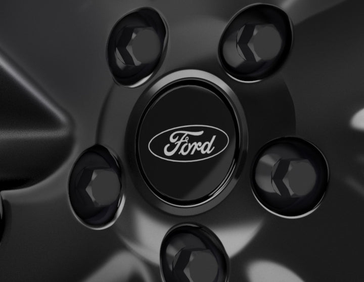 Coprimozzo centrale in lega 54 mm Fiesta Focus Kuga nero, singolo