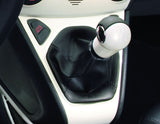 Originale Ford Ka Pomello leva cambio Bianco Perla con inserti neri in pelle
