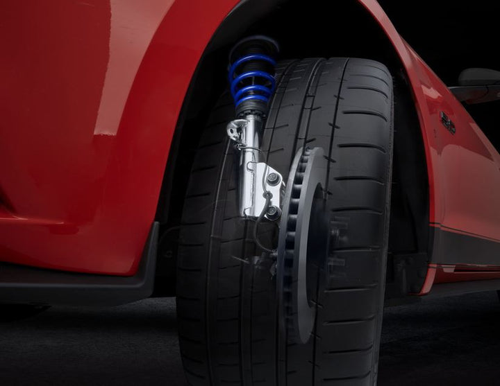 Originale Ford Mustang Kit di sospensione coilover In acciaio inox con molle verniciate a polvere in colore blu Ford Performance