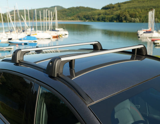 Barre trasversali tetto alluminio con serratura argento Kuga 2020+