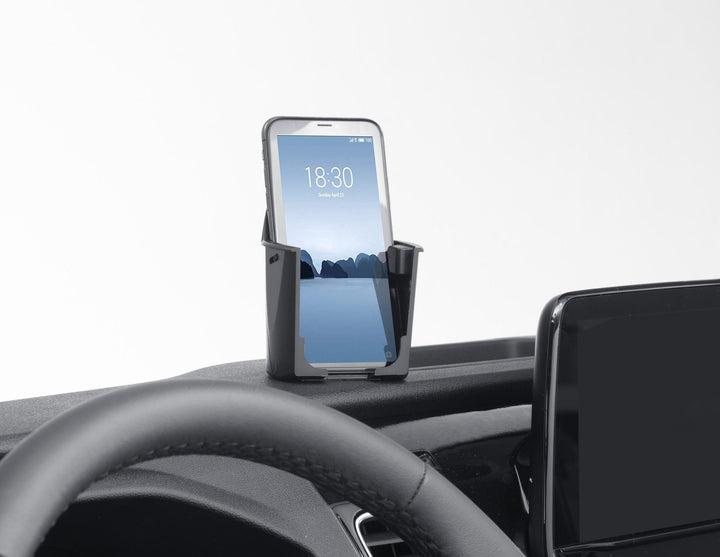 ACV* CARICABATTERIE UNIVERSALE INBAY A FORMA DI TAZZA PER SMARTPHONE COMPATIBILI QI, COLORE NERO