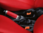 Originale Ford Ka Cuffia freno a mano Sunrise (rosso) con anelli cromati opachi