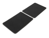 Tappetini Premium in velluto posteriore, nero con cuciture in grigio