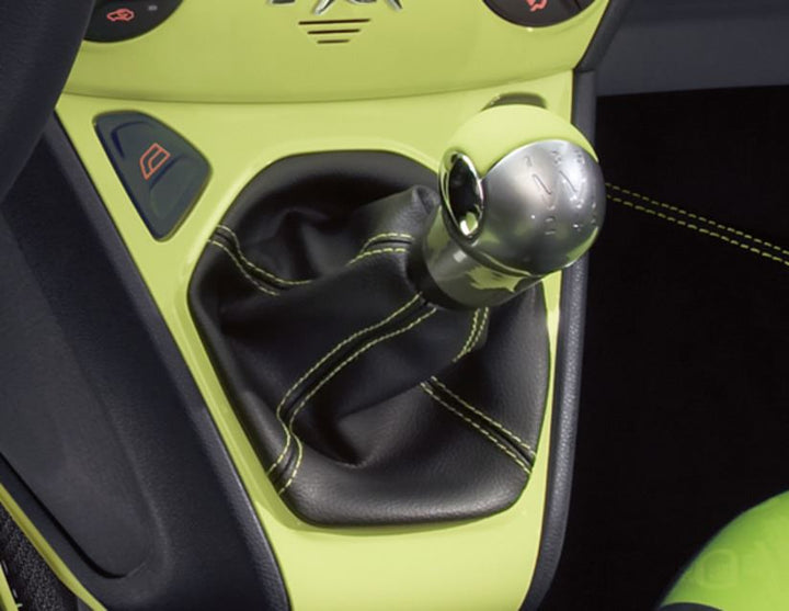 Originale Ford Ka Pomello leva cambio Design in alluminio con inserti in pelle Jump (verde)