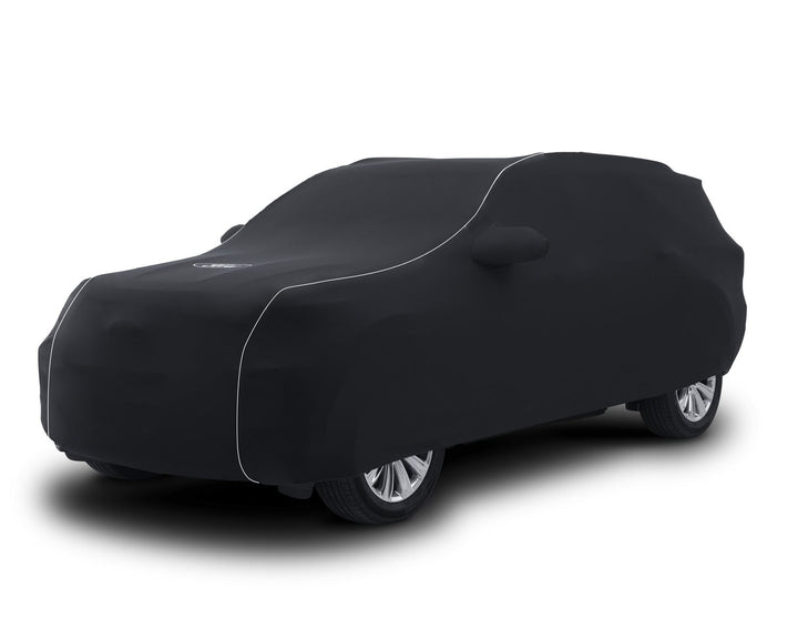 Originale Ford Explorer Plug-In-Hybrid Copertura protettiva Premium nera con rivestimento bianco e logo Ford ovale bianco