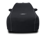 Originale Ford Explorer Plug-In-Hybrid Copertura protettiva Premium nera con rivestimento bianco e logo Ford ovale bianco