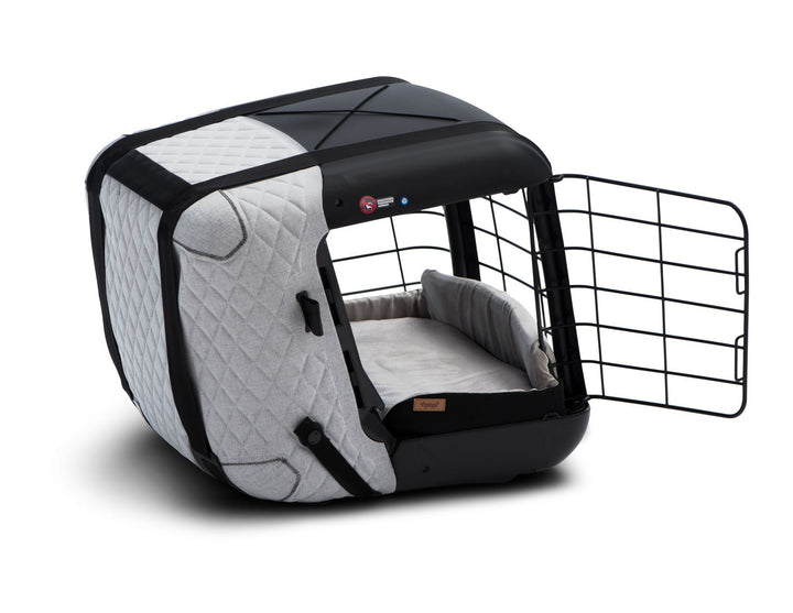 4PETS®* BOX DA TRASPORTO CAREE PER CANI E GATTI, DA FISSARE SALDAMENTE SU QUALSIASI SEDILE PASSEGGERI, COOL GREY