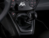 Originale Ford Ka Pomello leva cambio Nero Piano Black con inserti neri in pelle