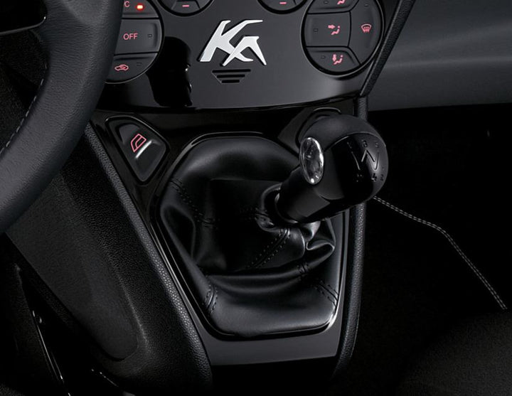 Originale Ford Ka Pomello leva cambio Nero Piano Black con inserti neri in pelle