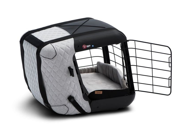 4PETS®* BOX DA TRASPORTO CAREE PER CANI E GATTI, DA FISSARE SALDAMENTE SU QUALSIASI SEDILE PASSEGGERI, COOL GREY
