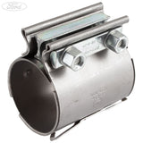 Morsetto scarico posteriore centrale diviso Ford Mustang 5.0 4V 2015+ 1939702