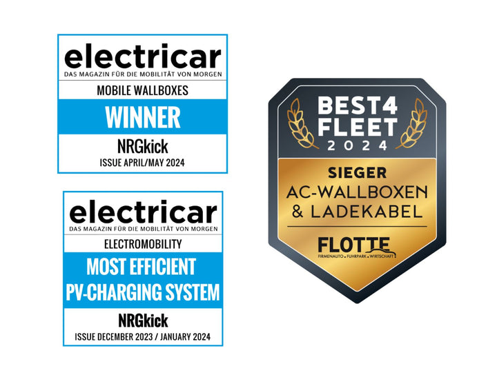 DiniTech* Wallbox Mobile NRGkick kit standard per tutti i tipi di veicoli elettrici