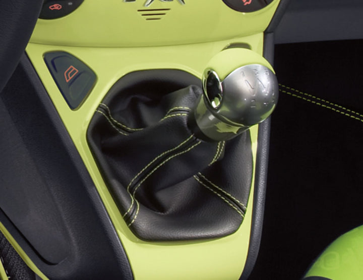 Originale Ford Ka Pomello leva cambio Design in alluminio con inserti in pelle Jump (verde)