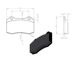 Fiesta Tarox®* Kit pastiglie freno anteriori Ford Performance Corsa 114 (per uso su pista)