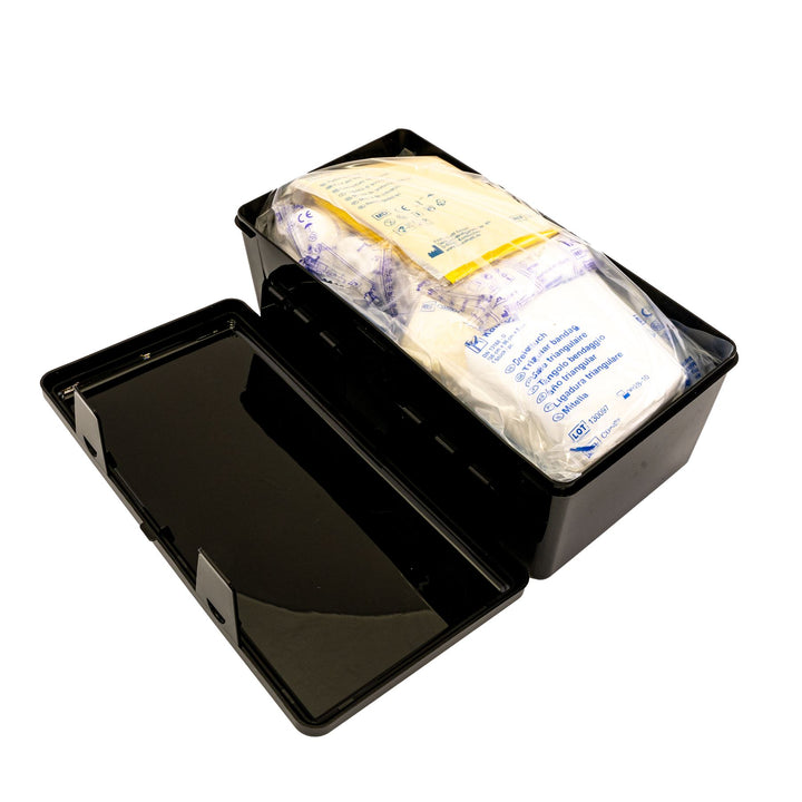 Acan Tradineur - Scatola Portatutto In Plastica Con Manico, 2 Litri, Design Kit Di Pronto Soccorso, 12,5x21,5x14,5 Cm