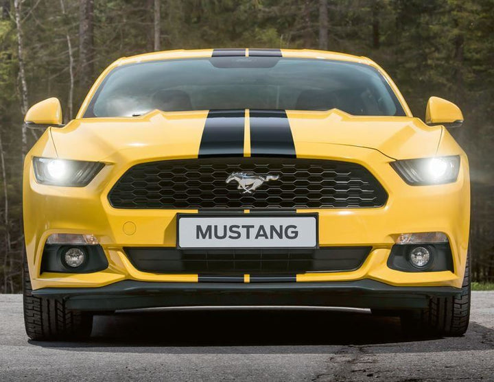 Mustang Strisce da gara over-the-top, nero lucido 2018-2023