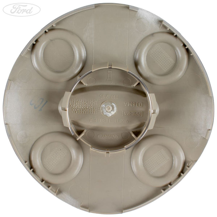 4 Coprimozzo Centrale Per Cerchi Ford Con Teschio Skull CF 10 - Diametro 54 Mm - ABS + PC Con Resina 3D - Compatibile Con Fiesta, Focus, Kuga E Altri