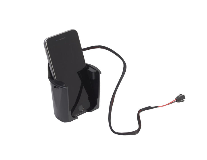 ACV* CARICABATTERIE UNIVERSALE INBAY A FORMA DI TAZZA PER SMARTPHONE COMPATIBILI QI, COLORE NERO