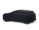 Copertura protettiva Premium nera con rivestimento bianco e logo Ford ovale bianco