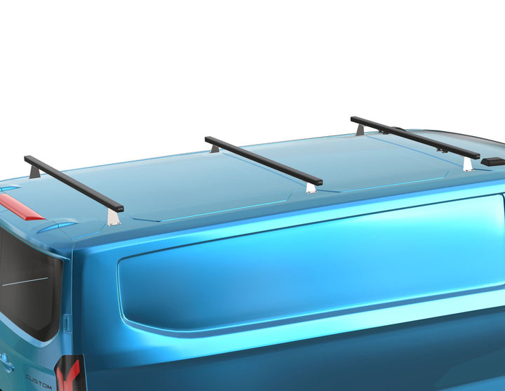 Ford Tourneo/Transit Custom® Q-Top® (Q-Tech)* Portapacchi base da tetto con set di 3 barre trasversali da tetto