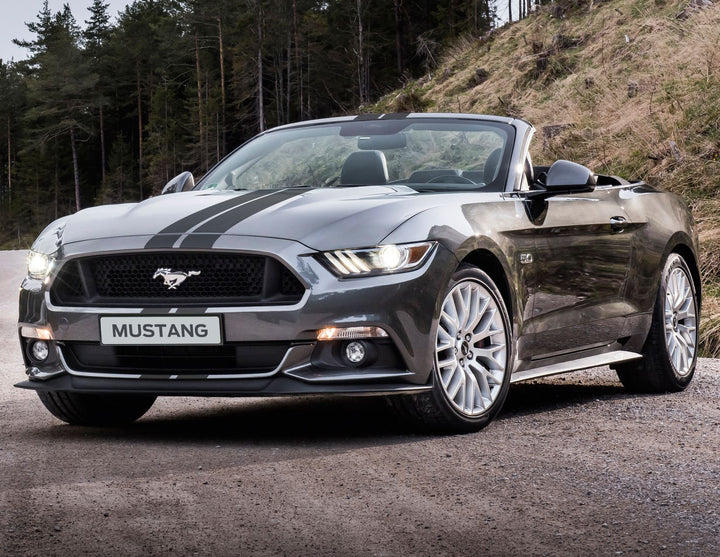 Originale Ford Mustang 03/2018-03/2023 Strisce da gara Over-the-top,nero opaco