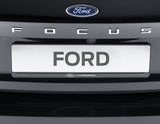 Set 2 portatarga nero con logo 3D argentato originale Ford Performance