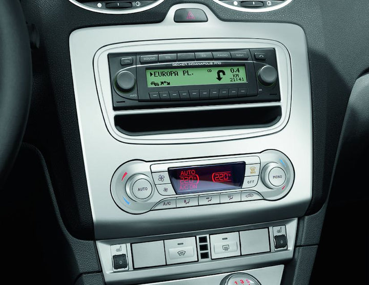 Originale Ford Focus 01/2008-12/2010 Alloggiamento per sistemi audio DIN Argento