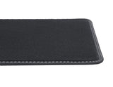 Tappetini Premium in velluto posteriore, nero con cuciture in grigio