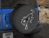 Originale Ford Bronco Copertura ruota di scorta nera con logo Bronco bianco