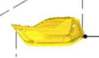 Originale Ford Fiesta 2022- ST3 Griglia Centrale ant. Bezel Grigio 2353035