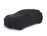 Copertura protettiva Premium nera con rivestimento bianco e logo Ford ovale bianco
