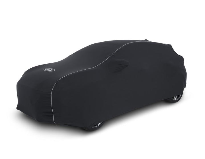 Copertura protettiva Premium nera con rivestimento bianco e logo Ford ovale bianco