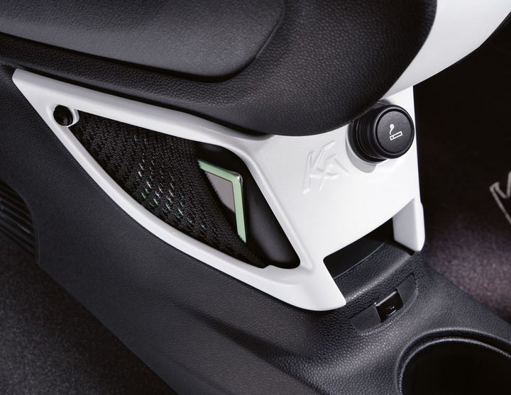 Originale Ford Ka Rete portaoggetti per consolle centrale Bianco Perla
