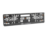 Originale Ford Supporto per la targa nero con logo 