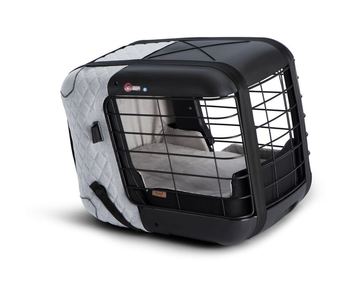 4PETS®* BOX DA TRASPORTO CAREE PER CANI E GATTI, DA FISSARE SALDAMENTE SU QUALSIASI SEDILE PASSEGGERI, COOL GREY