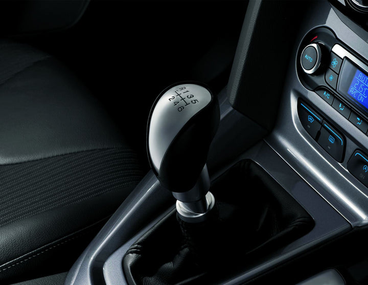 Originale Ford Focus Pomello leva cambio design pelle nero e alluminio