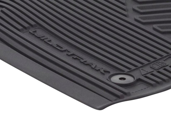 WeatherTech Tappetini Auto In Gomma 2 Pezzi - Universali Anteriori O Posteriori, Colore Nero - Antiscivolo E Antiperdite