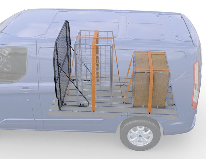 Originale Ford Transit Custom Sistema fermabagagli Blocchi di scorrimento con ganci di ancoraggio